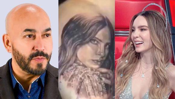 Christian Nodal opina sobre el tatuaje de Belinda que se borró Lupillo Rivera.