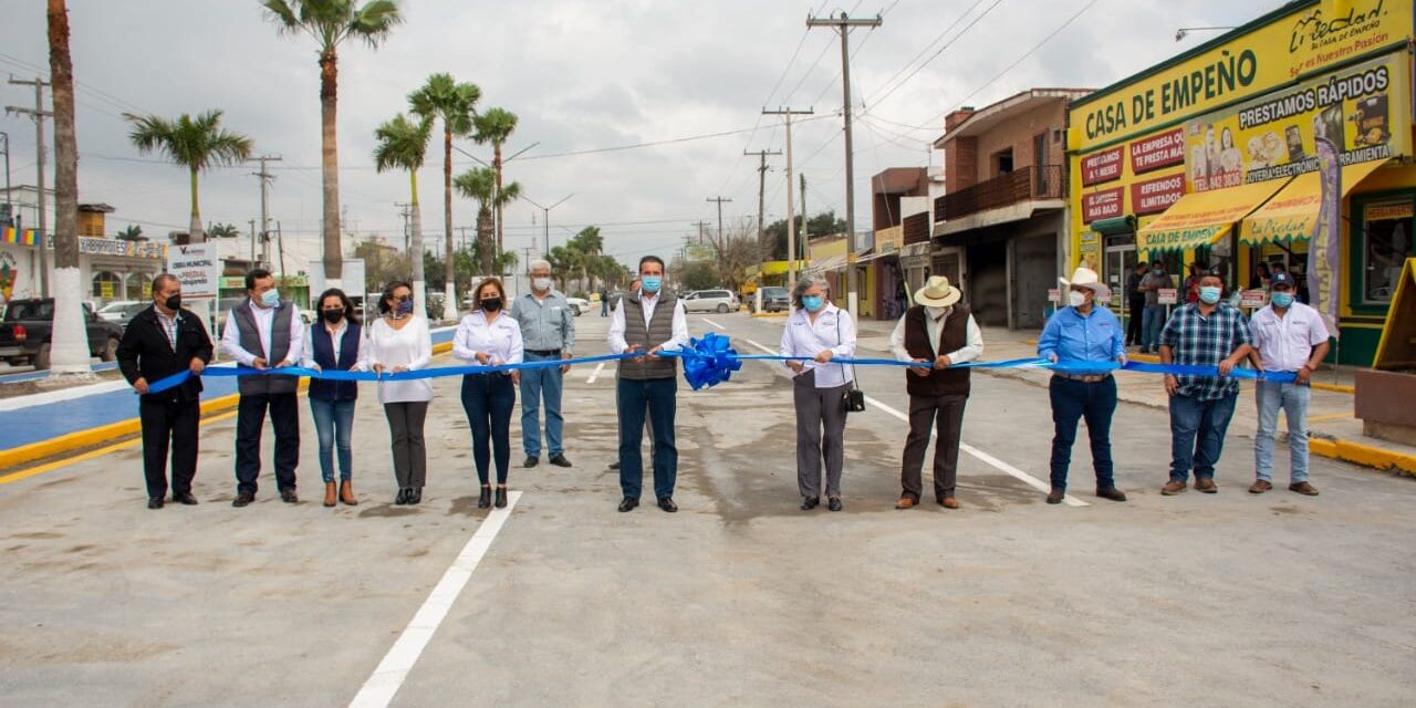 Inauguran reconstrucción de drenaje sanitario en Valle Hermoso