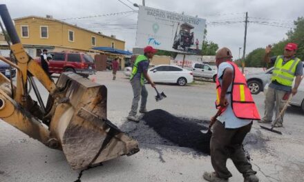 Amplían acciones de bacheo a los sectores más poblados