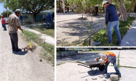 Recupera Municipio áreas verdes y parques en Fraccionamientos La Paz y Fidel Velázquez