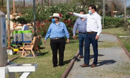 REFORESTA GOBIERNO DE VALLE HERMOSO LA ALAMEDA «MARGARITA MASA DE JUAREZ» : ALCALDE DR. ALANIS