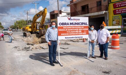 Llevan a cabo reparacion de la Av. Lázaro Cárdenas