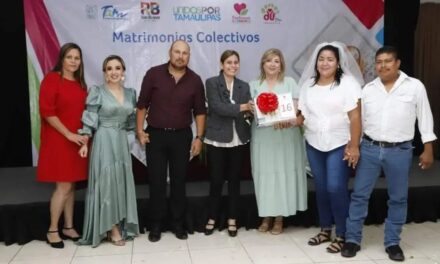 EXITOSO EVENTO «MATRIMONIOS COLECTIVOS» REALIZADO POR SISTEMA DIF DE RIO BRAVO