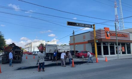 EL MUNICIPIO DE VALLE HERMOSO CONTINUA CON EL PROGRAMA DE BACHEO