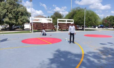 GOBIERNO DE RÍO BRAVO EXHORTA UTILIZAR CANCHAS DE PLAZA DE LOS ENAMORADOS HASTA EL LUNES