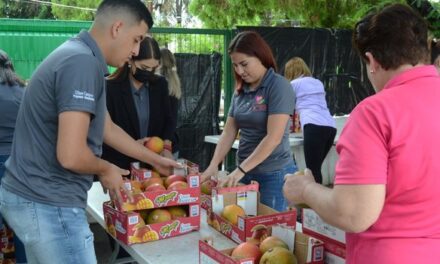 A través de la Dirección de Relaciones Exteriores se entregó al Sistema DIF Municipal, una remesa de alimentos que constató de frutas entre ellas mango y naranja.