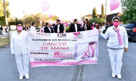 PARTICIPAN MUNICIPIO Y DIF RÍO BRAVO EN CAMINATA POR LUCHA CONTRA CÁNCER DE MAMA