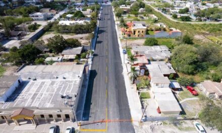 Inauguraron la Obra de Pavimentación en la calle Cuauhtémoc, desde la calle 4ª, hasta la calle 6ª en Valle Hermoso.