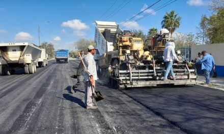 COORDINACIÓN DE GOBIERNO DE RÍO BRAVO CON GOBERNADOR AMÉRICO VILLARREAL SE TRADUCE EN MÁS REHABILITACIÓN DE CALLES