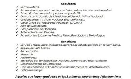 INVITA SEDENA A JÓVENES A REALIZAR SERVICIO MILITAR Y ESTUDIAR CARRERAS MILITARES PARA UN MEJOR FUTURO