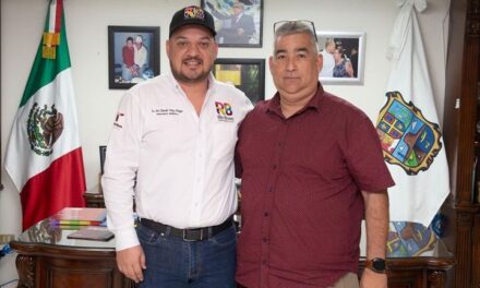 COINCIDEN ALCALDE Y NUEVO DELEGADO DE ITAVU EN TRABAJAR POR LA TRANSFORMACIÓN DE RÍO BRAVO