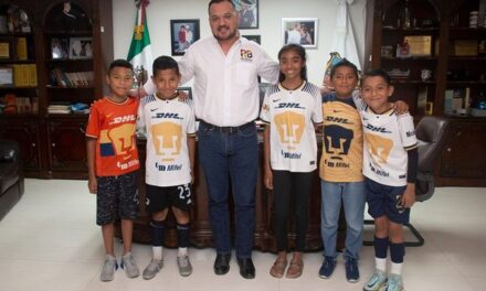 APOYA GOBIERNO DE RÍO BRAVO A EQUIPO DE FUTBOL INFANTIL “PUMAS”