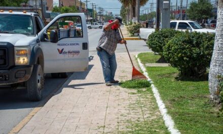 Los departamentos de Servicios Públicos realizan labores continuas en todo el municipio de Valle Hermoso.