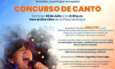Si a ti te gusta cantar nuestro Presidente Municipal el Dr. Alberto Alanis Villarreal te invita a participar en nuestro Concurso de Canto 