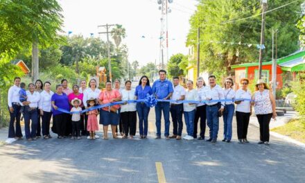 Inaugura Dr. Alberto Alanís Villarreal importante obra en el Poblado Empalme.