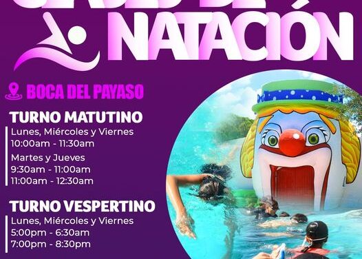 TE INVITAMOS A QUE TE UNAS A LAS CLASES DE NATACIÓN EN ESTAS VACACIONES.