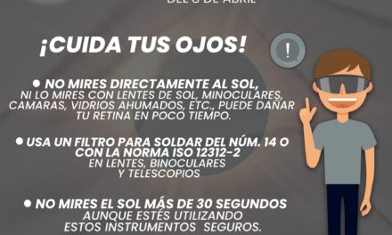 ANTES DEL ECLIPSE SOLAR ¡CUIDA TUS OJOS!