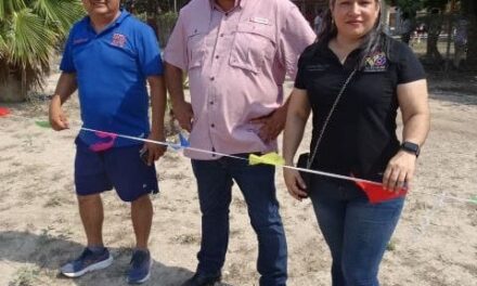 IMPULSA GOBIERNO DE RÍO BRAVO, INSTALACIÓN DE PISTA ATLÉTICA Y REHABILITACIÓN DE CAMPO DE FÚTBOL