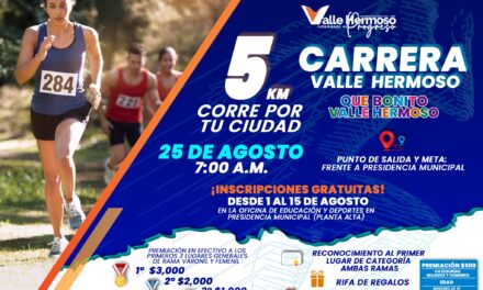 GOBIERNO MUNICIPAL DE VALLE HERMOSO INVITA A LA PROXIMA CARRERA DE 5KM