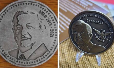 Acuñan ‘monedas’ por los 3 años del Gobierno de AMLO