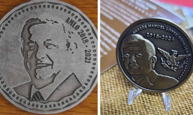Acuñan ‘monedas’ por los 3 años del Gobierno de AMLO