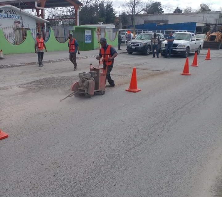 Inicia gobierno de Río Bravo, campaña de bacheo en Nuevo Progreso