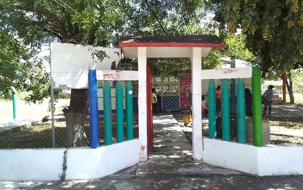 El personal del Departamento de Parques y Jardines acudió al lugar «Teresita Gutiérrez» ubicado en el ejido Ignacio Manuel Altamirano