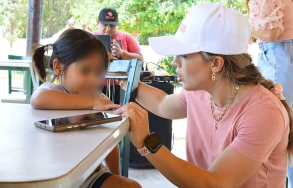 Presidenta del Sistema DIF Río Bravo, realizó una actividad recreativa con los niños de la casa hogar La Esperanza de Nuevo Progreso.