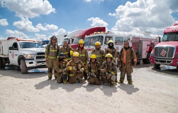 REALIZAN PROTECCIÓN CIVIL Y EMPRESA BURGOS, SIMULACRO POR DERRAME DE COMBUSTIBLE