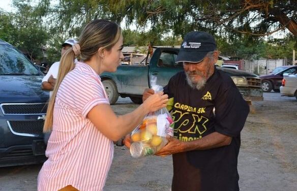 ENTREGA DE MÁS DE 200 DESPENSAS POR PARTE DEL SISTEMA DIF RÍO BRAVO.