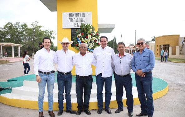Dr. Alberto Alanís Villarreal encabeza festejos del 86 aniversario del Poblado Anáhuac.