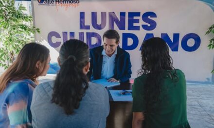 el Presidente Municipal Dr. Alberto Alanís Villarreal llevó a cabo con gran éxito otro Lunes Ciudadano