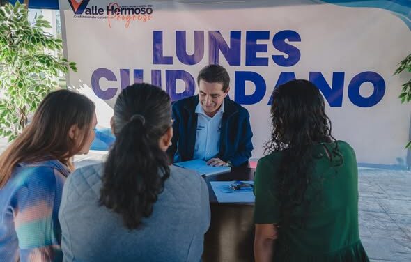 el Presidente Municipal Dr. Alberto Alanís Villarreal llevó a cabo con gran éxito otro Lunes Ciudadano