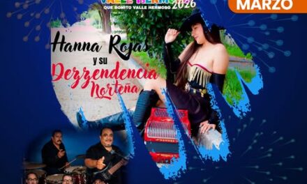 Este 16 de marzo te esperamos en el Teatro del Pueblo de la Expo Feria Valle Hermoso para disfrutar de una gran noche llena de música y ambiente familiar.