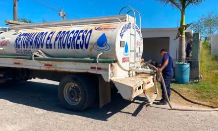 Gobierno Municipal y Protección Civil apoyan ante la falta de agua